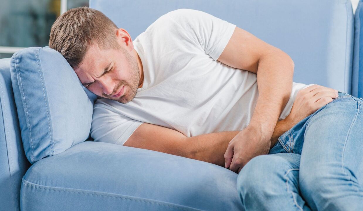 sakit sa isang lalaki na may talamak na prostatitis